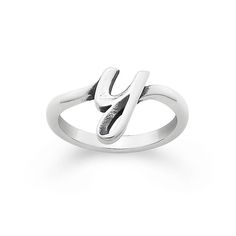 Size 8 Special Gift For Girlfriend, Telling Your Story, Gift For Your Girlfriend, Script Initial, Unique Jewelry Gifts, Gifts For Your Sister, Letter Ring, James Avery, Initial Ring