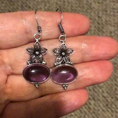 This Pair Of Earrings Are Brand New And In Perfect Condition. You Can Use It All The Time And In All Kind Of Occasions And Weather. Casual Que Or Formal, That Depends On Each Person. Hypoallergenic Silver Amethyst Jewelry, Silver Amethyst Crystal Earrings As Gift, Hypoallergenic Amethyst Silver Jewelry, Silver Amethyst Hypoallergenic Jewelry, Silver Amethyst Earrings With Ear Wire, Silver Amethyst Crystal Earrings With Ear Wire, Silver Amethyst Crystal Earrings For Pierced Ears, Silver Amethyst Crystal Earrings For Gift, Silver Amethyst Drop Earrings