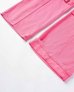 Details: Pink jeans with side pockets and straps designBottom Length: LongMaterials:95% Polyester + 5% Spandex Trendy Stretch Cargo Pants With Belt Loops, Stretch Trendy Cargo Pants, Spring Stretch Jeans With Side Pockets, Stretch Jeans With Cargo Pockets For Spring, Stretch Cargo Jeans, Stretch Straight Leg Cargo Pants With Belt Loops, Stretch Cotton Cargo Jeans For Summer, Summer Stretch Cotton Cargo Jeans, Spring Stretch Cargo Jeans With Side Pockets