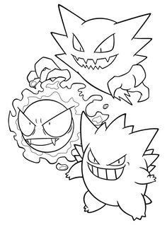 pokemon coloring pages with different characters