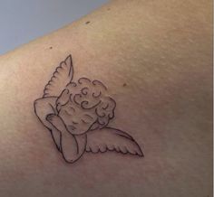 Dancing Angel Tattoo, Fineline Angel Tattoo, Angel Fine Line Tattoo, Angle Tattoo Design, Minimalist Angel Tattoo, Angle Tattoo, Silhouette Tattoos, Spiritual Tattoos