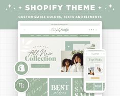 the shopify theme is clean and modern