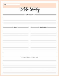 a printable bible study sheet for kids