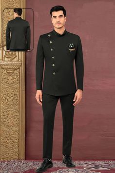 Black Color Reception Wear Rayon Fabric Readymade Stylish Jodhpuri For Jodhpuri For Men, Jodhpuri Suit For Men, Mens Party Wear, Jodhpuri Suits For Men, Jodhpuri Suit, Sherwani For Men, Simple Sarees, Rayon Fabric