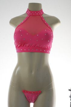 Exotic Dancewear Coral 2 piece Bethlehem Pa, Rhinestone Material, White One Piece, C Cup, Bethlehem, Dry Hands, Dance Wear, Washer, Clothing Items