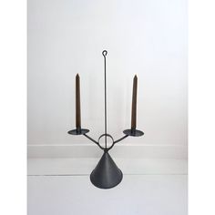 Early American tin candle holder for twin tapers. Each holder features a ruffle-edged drip pan and conical base. Top of holder has hook for easy transport. Tin Candle Holders, Drip Pan, Tin Candle, Tin Candles, Early American, Fragrance Candle, Home Fragrance, Candle Holder, Candle Holders