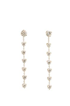 Elegance starting with a simple chain. This diamond drop chain features a single strand of stones that take these stunning earrings to the next level. Perfect to wear in your first hole or second hole for a little more edge. These diamond drops are available in 1.0ct. Classic Long Drop White Gold Diamond Earrings, Classic Brilliant Cut Dangle Earrings, Classic Brilliant Cut Dangle Linear Earrings, Classic Long Drop Diamond Earrings With Accents, Anniversary Long Drop Diamond Earrings, Classic Diamond Drop Linear Earrings, Classic Linear Earrings With Diamond Accents, Classic Long Drop Linear Earrings With Diamond Accents, Classic Drop Linear Earrings With Diamond Accents