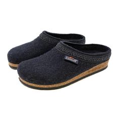 PRICES MAY VARY. Medium Width (B) Felted Wool Clog - Runs true to size for most, generous toe box. Made in Austria from Merino wool and natural cork. Size Tips: Order your usual size if you plan to wear socks or have medium to medium/wide feet. Size down 1/2 size for barefoot wear, a narrower foot, or if you prefer a snug fit. This clog will loosen slightly with wear. Anatomically shaped cork/latex comfort sole with arch support, metatarsal pad and toe bar Textured natural rubber outsole for tra Popular Mens Shoes, Wool Clogs, Wool Shoes, Indoor Outdoor Slippers, Wool Slippers, Shoe Last, Heel Pain, Boiled Wool, Leather Clogs