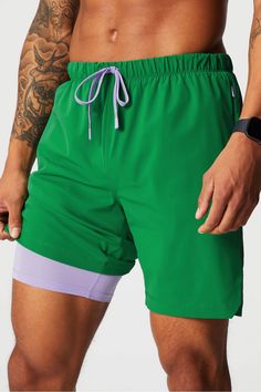 The One Short Lined 7in FL2 green male Activewear >> Mens >> Bottom >> Shorts >> Lined Shorts Boundless regular Anti-Stink/External Pockets/Hidden Pockets/Lightweight Feel/Lined/Quick-Dry/UPF 50 /Zip Pockets Live Your Best Life, Lightweight Shorts, Mens Activewear, Best Life, Upf 50, Mens Bottom, Stretch Fabric, Zip Pockets, The One