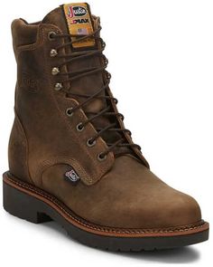 Thorogood Men's Walnut Roofer Work Boots - Soft Toe | Sheplers Stylish Mens Fashion, Goodyear Welt, Black Walnuts, Black Walnut, Work Boots, Density, Walnut, Leather Upper, Boots