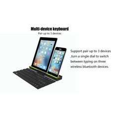 an advertisement for the new ipad with two keyboards and one tablet on it's side