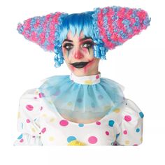 California Costumes Funhouse Clown Wig (blue/pink), Standard : Target Cotton Candy Wig, Hotel Transylvania Costume, Forrest Gump Costume, Karate Kid Costume, Clown Accessories, Ace Ventura Costume, Clown Wig, Kiss Costume, Troll Costume