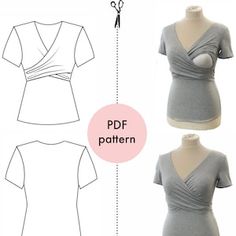 Nursing Top Pattern, Maternity Nursing Clothes, Breastfeeding Dress