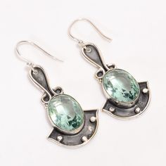 Silver Jewelry Handmade Earrings, Green Amethyst Earrings, Sterling Silver Jewelry Handmade, Green Earrings, Amethyst Earrings, Handcrafted Earrings, Green Amethyst, Keep Jewelry, Amethyst Stone