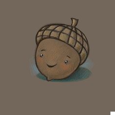 a drawing of a potato with a knitted hat on it's head and eyes