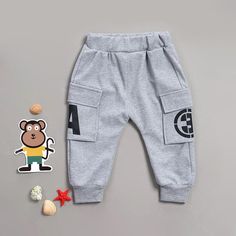 Letter Pattern Casual Pants - PrettyKid Winter Cotton Sweatpants For Playwear, Cotton Sweatpants For Winter Playwear, Casual Playwear Pants For Fall, Casual Fall Playwear Bottoms, Casual Fall Playwear Pants, Cotton Sweatpants For Spring Playwear, Cotton Pants For Playwear In Fall, Fall Cotton Pants For Playwear, Fall Playwear Cotton Pants