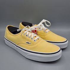 New Womens Vans Authentic Golden Haze Yellow True White Sneaker Shoes. They Are Women's Size 9.5 And Are Unworn With The Original Tag Attached. You Will Receive Exactly What Is Pictured, Happy Shopping! Will Ship Same Or Next Day, Bundle To Receive A Discount And Only Pay 1 Shipping Price! Casual Yellow Canvas Shoes For Spring, Yellow Sneakers With Rubber Sole For Spring, Yellow Lace-up Canvas Shoes For Spring, Yellow High-top Canvas Shoes For Spring, Yellow Slip-on Canvas Shoes For Spring, Yellow Slip-on Sneakers For Spring, Vans Cushioned Sneakers For Summer, Yellow Canvas Shoes With Rubber Sole For Streetwear, Vans Sneakers With Cushioned Footbed For Summer