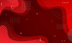 an abstract red background with lines and dots