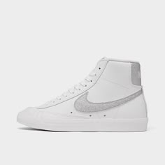 Women's Nike Blazer Mid '77 Essential Casual Shoes| Finish Line Sneaker Pimps, Glitter Blazer, Blazer Shoes, Nike Blazers, Blazers Shoes, Preppy Shoes, Nike Blazer Mid 77, Nike Blazer Mid, Nike Blazers Mid