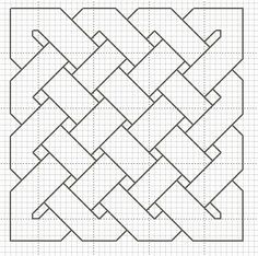 a cross stitch pattern that looks like it is made out of squares and has been drawn in