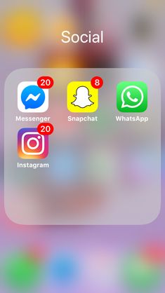 the social icons on an iphone screen