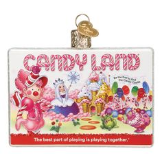 Candy Land Ornament Old World Christmas Holiday - Ornaments Salsa Pasta, Weird Ornaments, Christmas Candy Land, Candy Castle, Sweet Games, Old World Christmas Ornaments, Christmas Offers, Fun Ornaments, Colorful Glitter