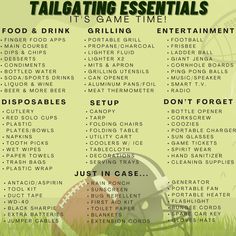 the ultimate tailgating essentials game time guide for football players and their families to play in