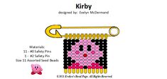 an image of a cartoon character made out of squares and beads with instructions to make it