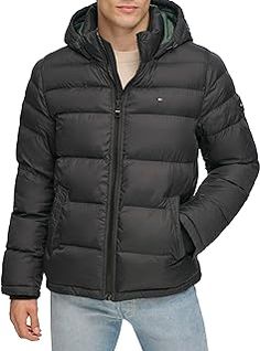 Tommy Hilfiger Store, Pockets Fashion, Hooded Puffer Jacket, Mens Hooded, Mens Winter Fashion, Soft Shell Jacket, Tommy Hilfiger Man