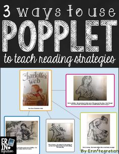 the three ways to use popplet to teach reading and writing with children's drawings