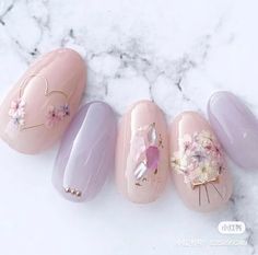 Japanese Nail Design, Korean Nail Art, Blush Nails, Pretty Nail Art Designs, Cute Gel Nails, Red Nail, Pretty Nail Art, Cute Nail Art