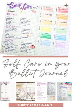 Self Care and Mood Tracking ideas in your Bullet Journal. Self care is a BIG deal! We sometimes forget that a bit of 'me time' can lead to far better productivity and mental health. I decided to create a Bujo self care spread in my Bullet Journal to help remind me to make time for at least 3 self care things for myself a month. Busy Mom Planner, Self Care Printable, Mood Tracking, Printable Tracker, Goal Journal