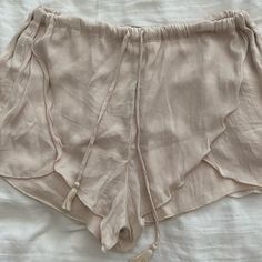 Super Light Shorts And So Soft. Never Worn. Size Medium But Fit More Like A Small. Beige Bottoms For Summer, Beige Bottoms For Summer Outings, Chic Beige Shorts For Summer Outings, Beige Summer Bottoms For Outings, Beige Summer Bottoms For Summer Outings, Zara Summer Bottoms For Day Out, Zara Bottoms For Summer Day Out, Zara Bottoms With Elastic Waistband For Beach, Zara Beach Bottoms With Elastic Waistband