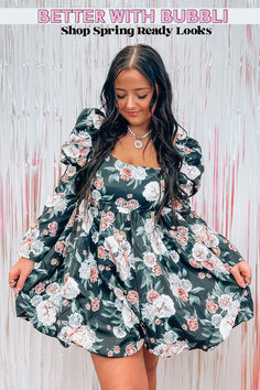 Shop new arrivals every Tuesday at Better with Bubbli Boutique. From wedding guest options to casual street style, we've got you covered. Doll Silhouette, Creative Outfits, Ethereal Dress, Baby Doll Dress, Every Tuesday, Cute Prom Dresses, Summer Outfit Inspiration, The Perfect Wedding, Clothing Essentials