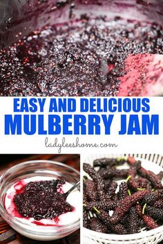 blueberry jam is an easy and delicious dessert