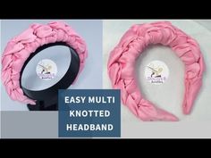 DIY: Easy Multi Knotted Headband | Hair Accessories from leftover fabric - YouTube Etsy Store Ideas, Headband Ideas, Diy Headbands, Headband Tutorial, Knotted Headband, Scrap Fabric, Leftover Fabric, Diy Headband, Headband Hair