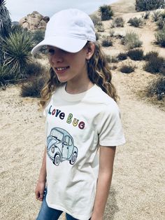 A Love Bug! Soft and comfy tagless apparelMade in CaliforniaNatural 100% organic cotton Family Road Trip, Love Bug, Love Bugs, Kid Tees, Natural Organic, A Love, The Family, Bugs, Road Trip