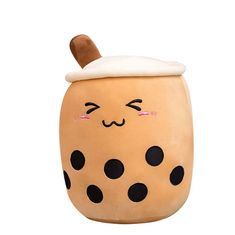 a brown and black cat shaped pot with polka dots on it's face, sitting in front of a white background