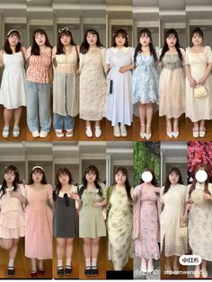 Curvy Korean Outfits, Chubby Short Girl Outfits, Fat Outfits Plus Size, Korean Outfits Plus Size, Wide Shoulders How To Dress