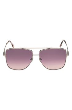 Free shipping and returns on Tom Ford Reggie 61mm Gradient Polarized Aviator Sunglasses at Nordstrom.com. A modern take on classic Italian aviators in slim metal feature polarized CR-39 lenses that reduce glare for optimal clarity. Classic Rimless Metal Frame Aviator Sunglasses, Modern Aviator Shield Sunglasses With Metal Frame, Modern Metal Frame Aviator Sunglasses, Classic Aviator Shield Sunglasses With Metal Frame, Classic Square Frame Aviator Sunglasses With Metal Frame, Modern Rimless Aviator Sunglasses With Gradient Lenses, Classic Aviator Sunglasses With Square Metal Frame, Modern Aviator Sunglasses With Metal Frame, Modern Rimless Aviator Sunglasses With Mirrored Lenses