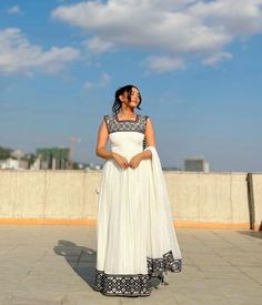 Timeless Habesha Dress Modern Black Pattern Design Habesha Kemis – TheEthiopianStore