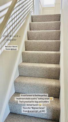 the stairs in this house have been cleaned