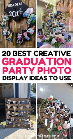 graduation party photo display ideas to use