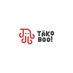 a red and black logo with the words tako boo