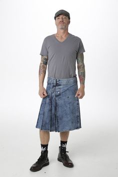 The Stonewash Blue Denim Kilt features a classic denim look complete with iconic stitching and a stonewashed color gradient. There are pleats on the side that help enhance the look.  #StoneWashBlueDenimKilt #BlueDenimKilt #Kilt #StoneBlueDenimKilt #DenimKilt #KiltsForSalae #StoneDenimKilt #KiltsForMen #ScottishKilts #Fashion #MensStyle #MensFashion #Fashion Pre-washed Fitted Denim Bottoms, Dark Wash Stonewashed Bottoms For Spring, Spring Dark Wash Stonewashed Bottoms, Spring Stonewashed Denim Bottoms, Spring Stonewashed Dark Wash Bottoms, Fitted Stonewashed Denim Bottoms, Stonewashed Fitted Denim Bottoms, Classic Washed Denim Bottoms, Classic Faded Denim Bottoms