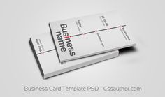 two business card template psd