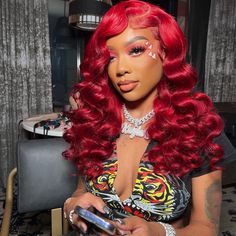 red color lace front wig Red Color Hair, Dark Red Hair, Hair Tape, 100 Human Hair Wigs, Human Virgin Hair, Celebrity Hair Stylist, Peruvian Hair, Headband Wigs, Front Lace Wigs Human Hair