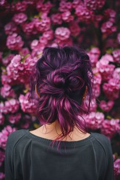 Low Maintenance Fashion Hair Color, Newest Hair Trends 2024, Trendy Hair Dye Ideas, Trendy Hair Dye, Vivid Hair Color Ideas, Prom Hairstyles Short Hair, Dyed Hairstyles, Purple Hair Color Ideas, Hair Doos