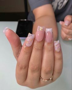 Milky Nails, Nagellack Trends, Long Acrylic Nails Coffin, Long Square Acrylic Nails