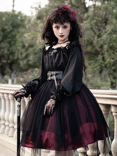 This price is for an OP and a separate corset belt.  Short/Long   	 		 			Size 			S 			L 		 		 			Bust 			78-108 			83-113 		 		 			Waist 			63-100 			68-105 		 		 			Full Length 			94/110 			94/110 		 		 			Sleeve Length 			60 			61 		 		 			Cuff 			17 			18 Black Steampunk Corset Belt For Halloween, Gothic Corset With Belt For Cosplay, Black Vampire Corset For Costume Party, Black Corset Belt For Halloween Cosplay, Halloween Costume Corset Belt, Gothic Black Corset Belt For Costume Party, Black Gothic Corset Belt For Costume Party, Vampire Style Black Overbust Corset, Black Overbust Vampire Corset